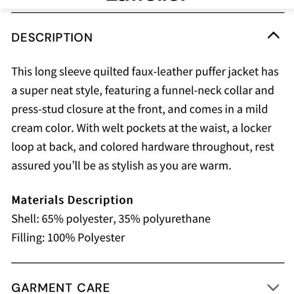 Lattelier Faux-Leather Puffer Jacket - Picture 3 of 11